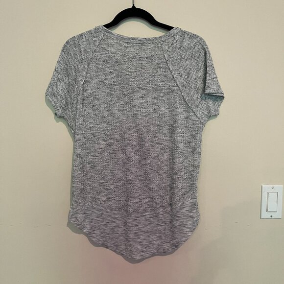 Mudd Waffle Textured Knit Women’s Shirt Comfy Grey Size Small - Picture 3 of 6